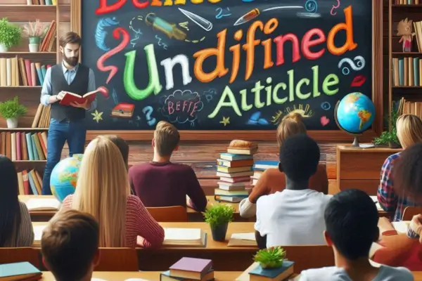 artigo definido e indefinido em inglês